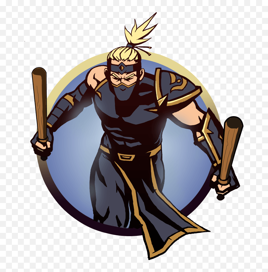Ninja Man Batons - Shadow Fight 2 All Fighters 1 Act Emoji,Baton Clipart