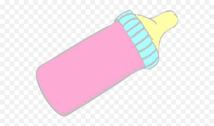 Graphic Download Bottle Clip Art At - Pink Baby Bottle Vector Emoji,Bottle Clipart