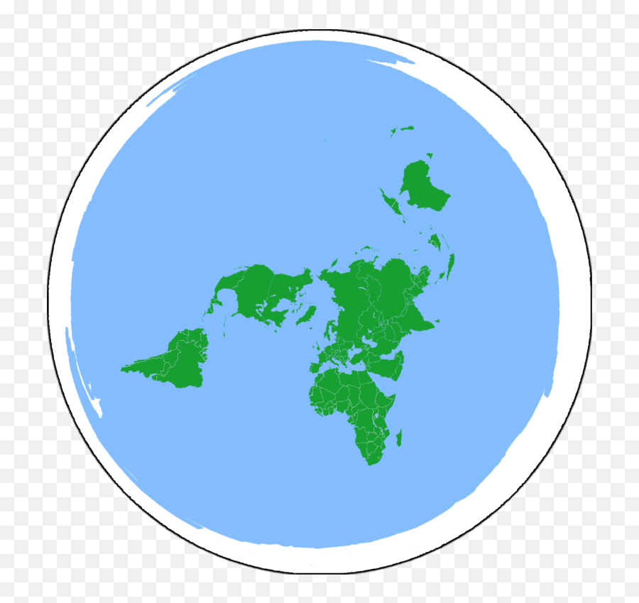 Flat Earth - Flat Earth Map Vector Free Emoji,Earth Png