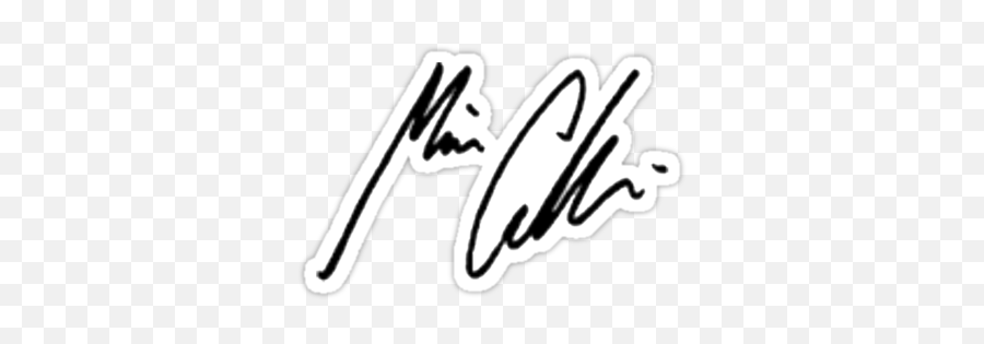 Misha Collins Signature Sticker By Broadwaygal93 Misha Emoji,Jared Padalecki Png