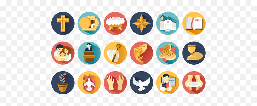 Free Church Icons With Christian Emoji,Free Church Bulletin Covers Clipart