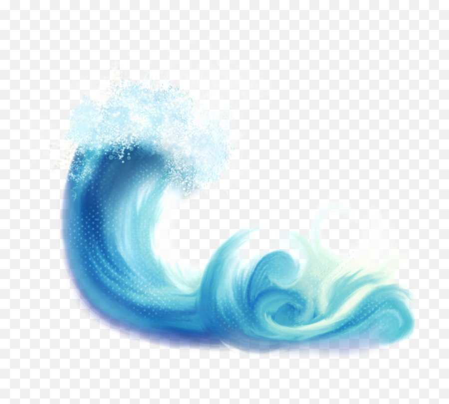 Sea Wave Png - Watercolor Wave Png Emoji,Wave Clipart