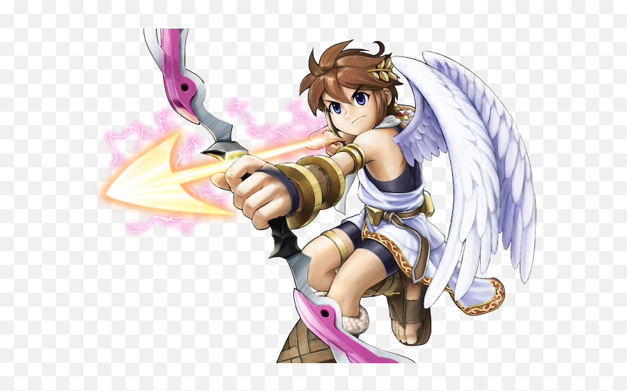 Angel Warrior Clipart Bow Arrow - Kid Icarus Uprising Pit Kid Icarus Uprising Pit Artwork Emoji,Bow And Arrow Clipart
