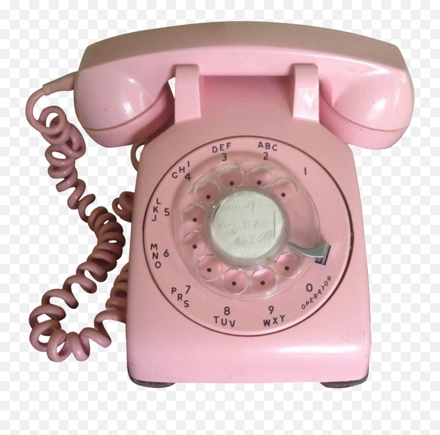Telephone Transparent Pink - Pink Vintage Phone Png Transparent Pink Phone Png Emoji,Telephone Png