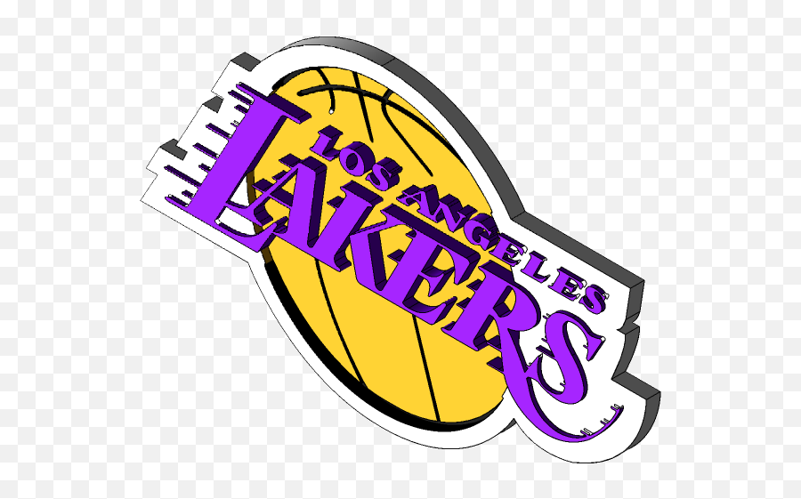 Los Angeles Lakers - Lakers Logo Png 3d Emoji,Lakers Logo