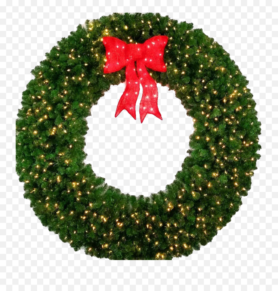 Christmas Wreath Transparent Png - Christmas Wreath Emoji,Wreath Transparent