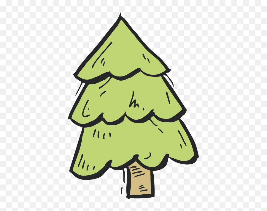 Spruce Tree Clipart Free Svg File - New Year Tree Emoji,Tree Clipart Free