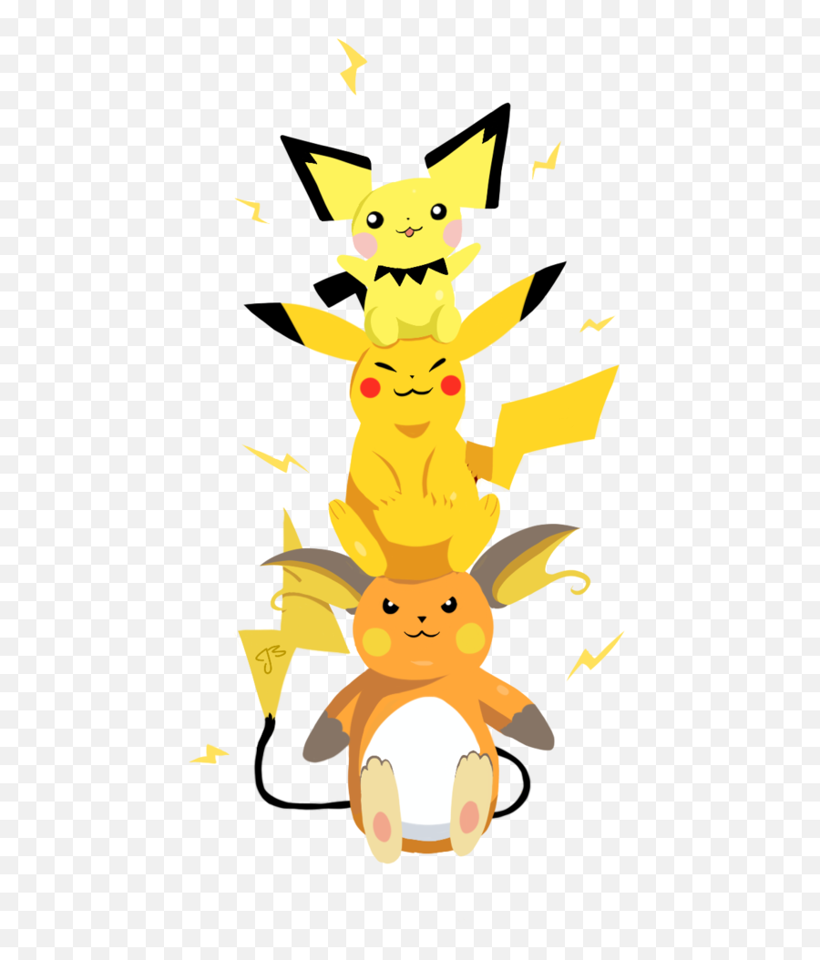Pichu Pikachu Raichu Png Clipart - Cute Pichu Pikachu Raichu Emoji,Pichu Png