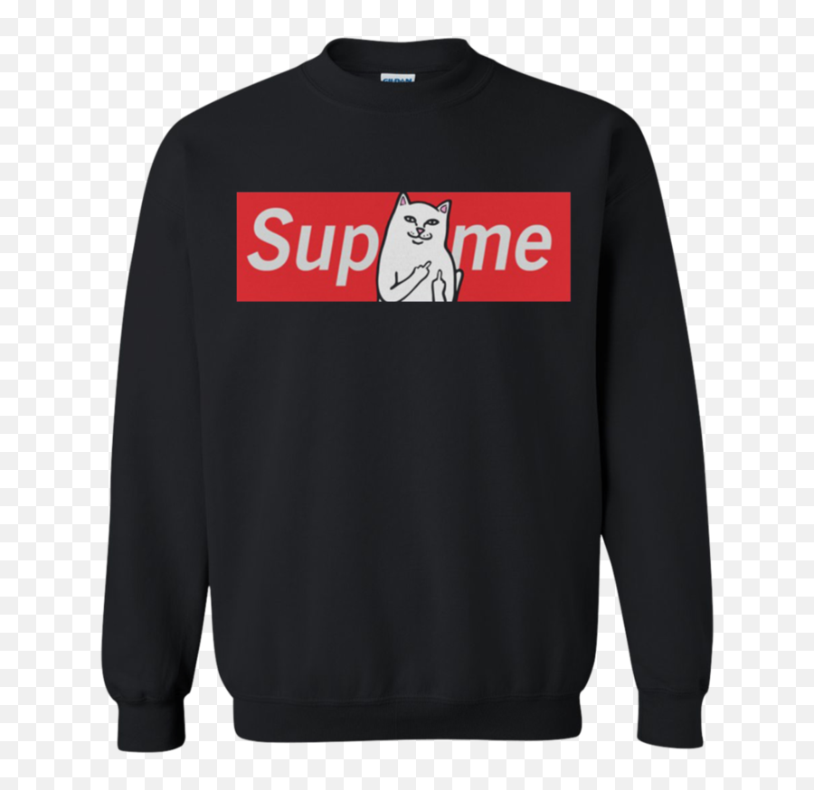 Supreme X Ripndip Sweatshirt - Long Sleeve Emoji,Ripndip Logo