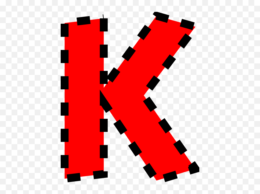 Uppercase K Clip Art At Clker - Transparent Letter K Clipart Emoji,K Clipart