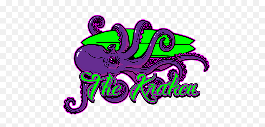 The Kraken Quad Fish Surfboard Emoji,Kraken Png