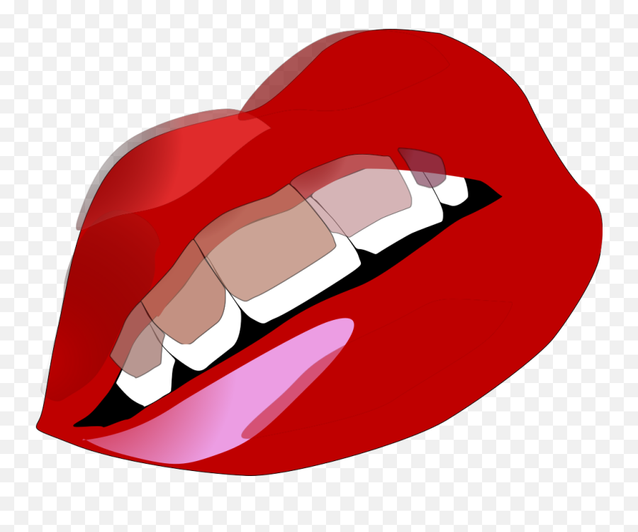 Red Lips Kiss Png Svg Clip Art For Web - Download Clip Art Lip Care Emoji,Kiss Clipart