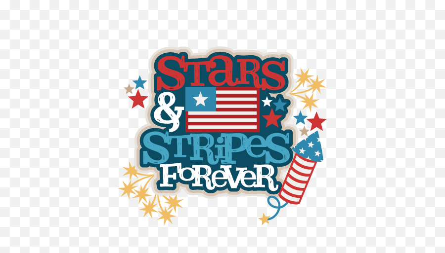 Stripes Forever Title Svg Scrapbook Cut Emoji,Stars And Stripes Clipart