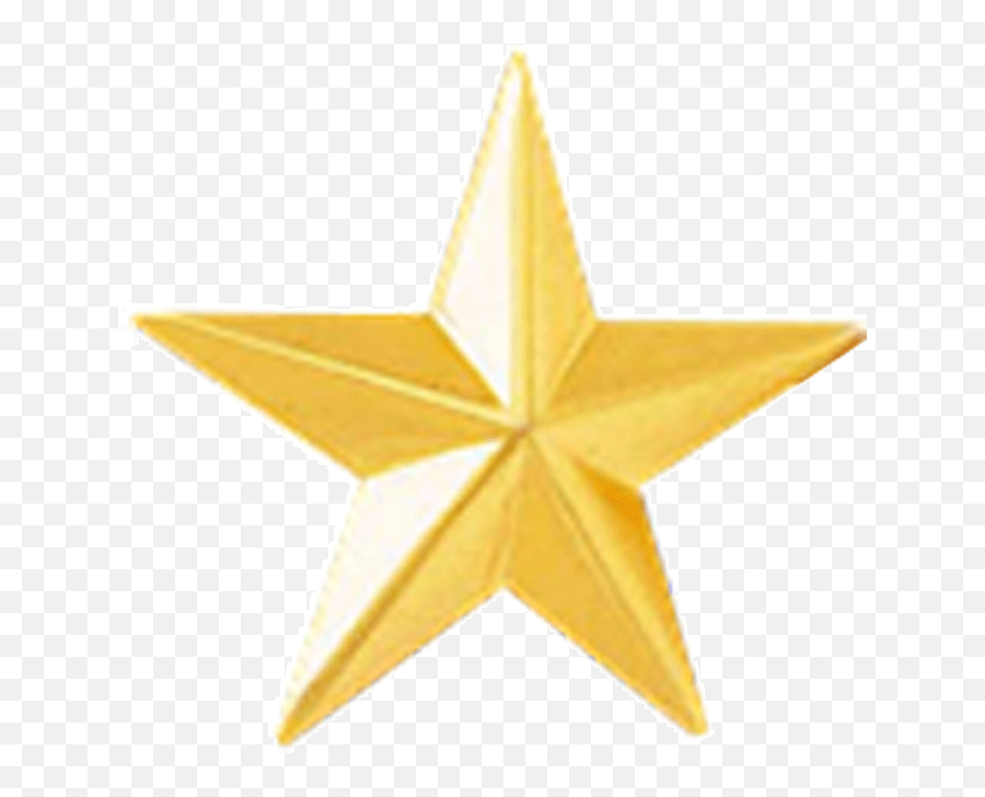 1 Gold Star Distinctiverecognitioncom Emoji,Gold Stars Transparent