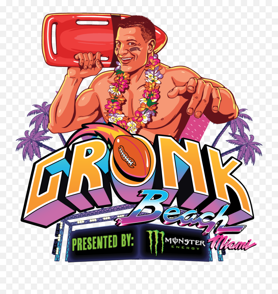Gronk Beach Super Bowl Party Clipart - Full Size Clipart Emoji,Super Bowl Png