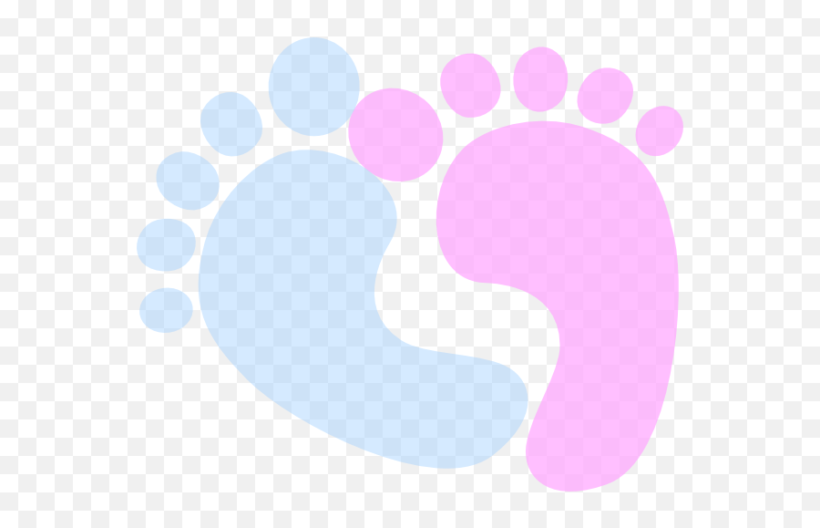 Blue Baby Feet Clip Art - Pink Clipart Baby Feet Emoji,Baby Feet Clipart