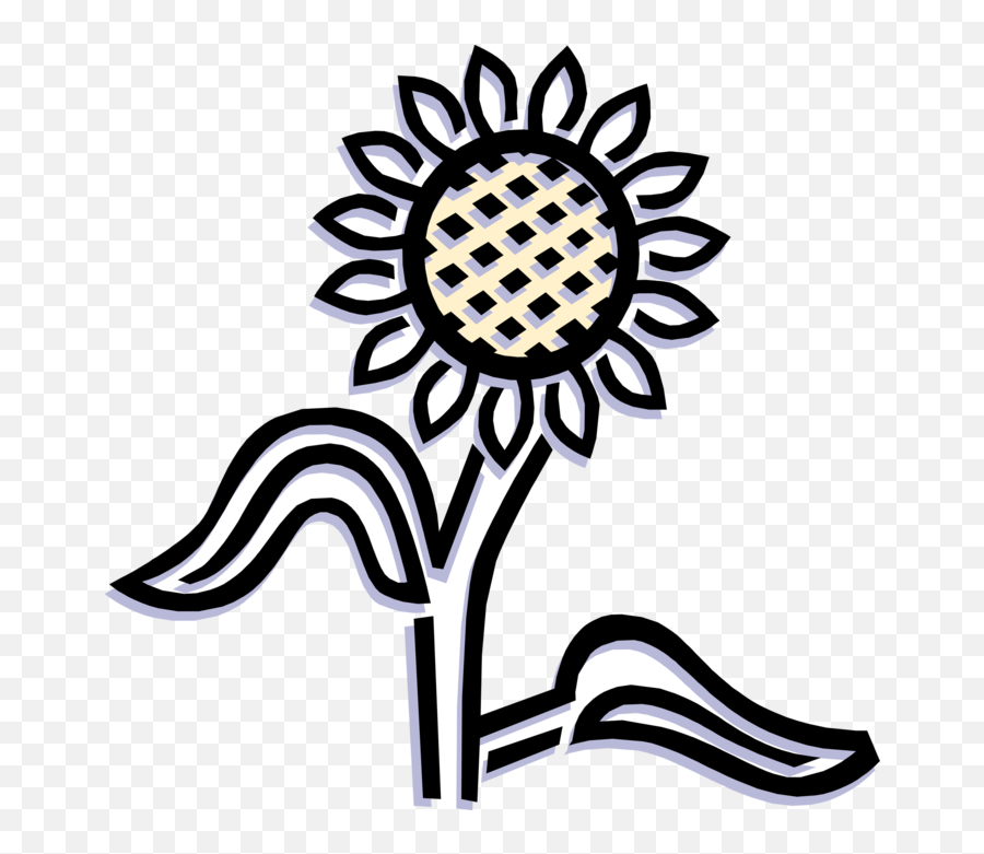 Sunflower Flower - Vector Image Emoji,Sunflower Vector Png