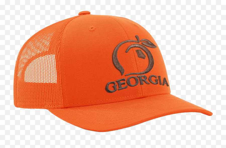 Georgia Mesh Back Trucker Hat Emoji,State Of Georgia Logo
