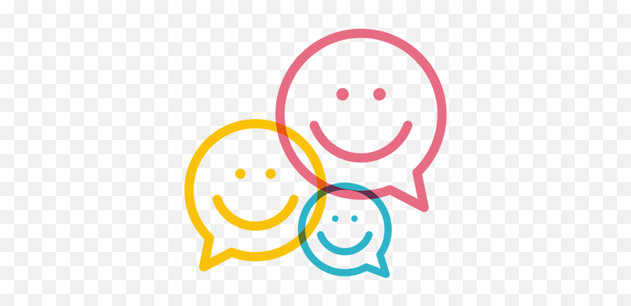 Colourful Happy Face Speech Bubble Sticker - Smile Emoji,Happy Face Logo