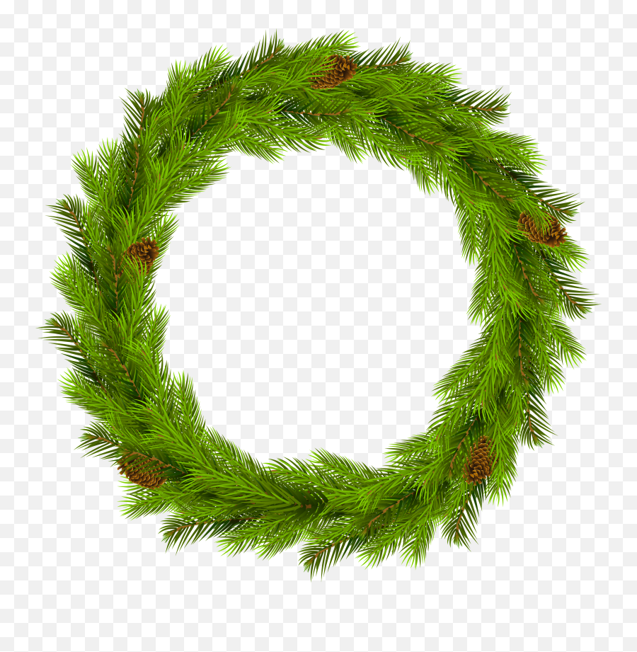 Christmas Wreath Clipart At Getdrawings - Clipart Christmas Wreath Png Emoji,Christmas Wreath Png