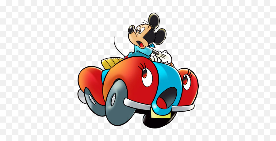 Download Hd Mickey Mouse Clipart - Mickey Mouse And Car Dot Emoji,Mouse Clipart
