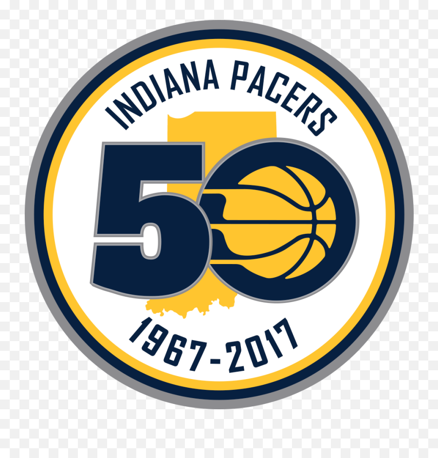 Pacers 50th Season - Indiana Pacers Emoji,Pacers Logo