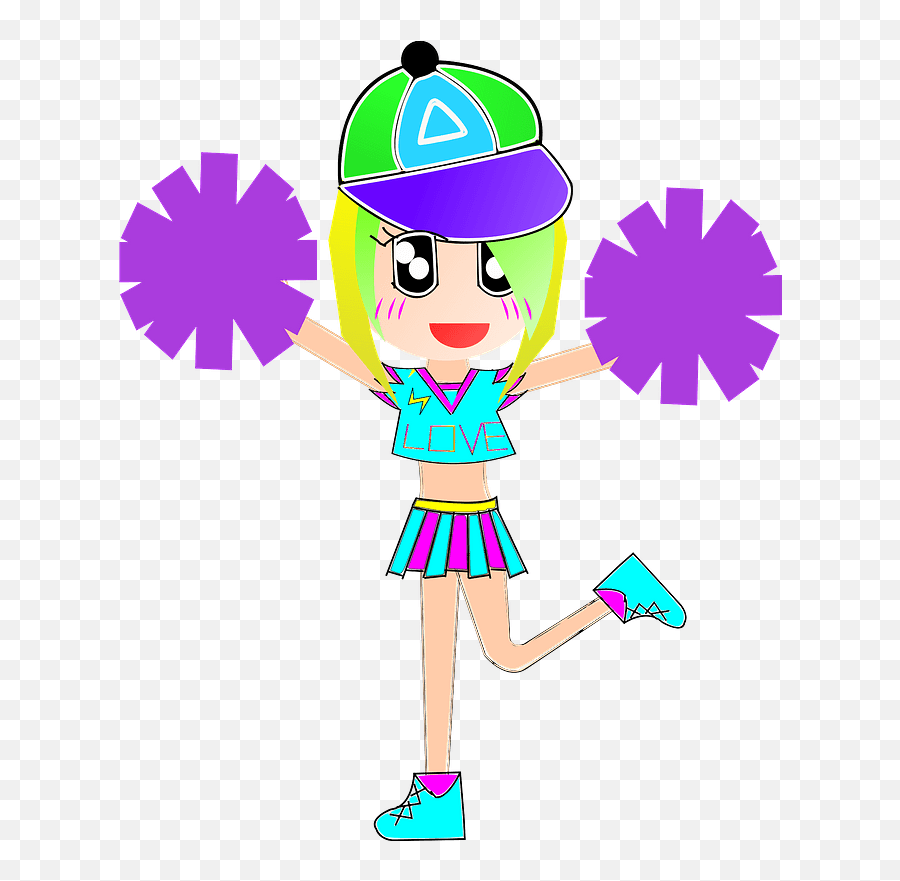 Cheerleader Clipart Free Download Transparent Png Creazilla - Girl Cheerleaders Cartoon Emoji,Cheerleading Clipart