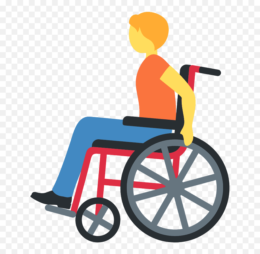 Manual Wheelchair Emoji Clipart - Dibujos De Una Persona En Silla De Ruedas,Wheelchair Clipart