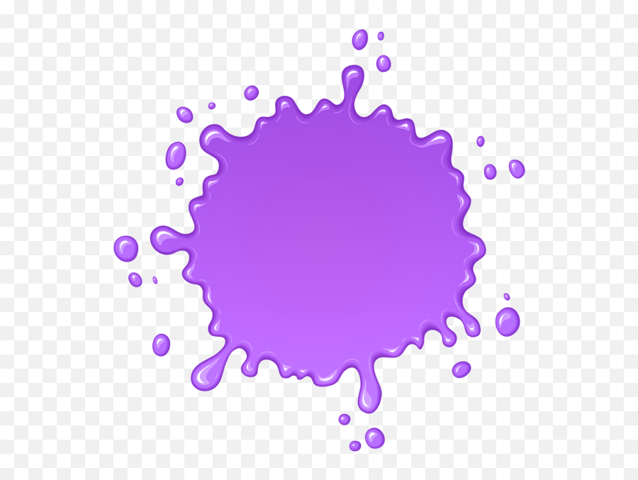 Paint Splatters Png - Purple Paint Splatter Png Paint Blob Of Purple Paint Emoji,Paint Splatter Png