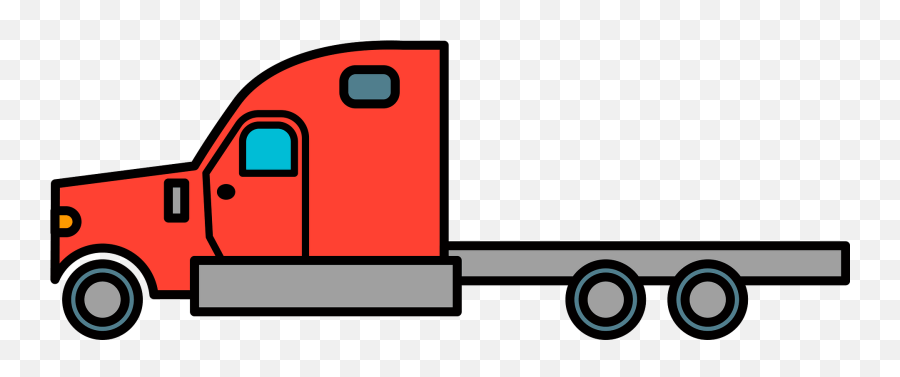 Semi Truck Clipart - Commercial Vehicle Emoji,Semi Truck Clipart