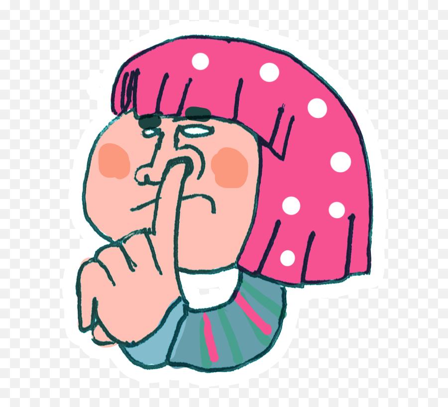 Nose Clipart - Girl Pick Nose Cartoon Emoji,Nose Clipart
