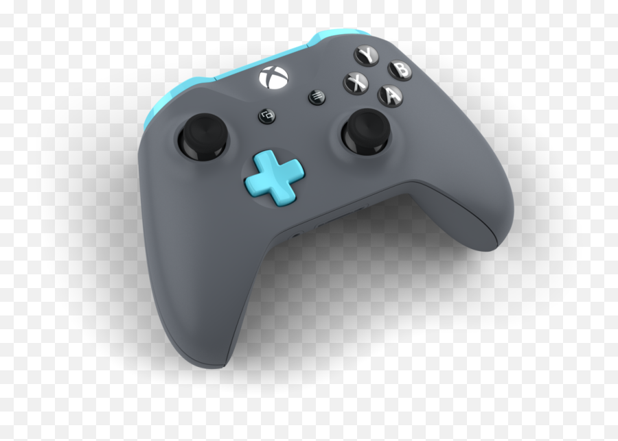 Custom Controller With Colors - Xbox Grey And Blue Grey And Blue Xbox Controller Emoji,Xbox Controller Clipart