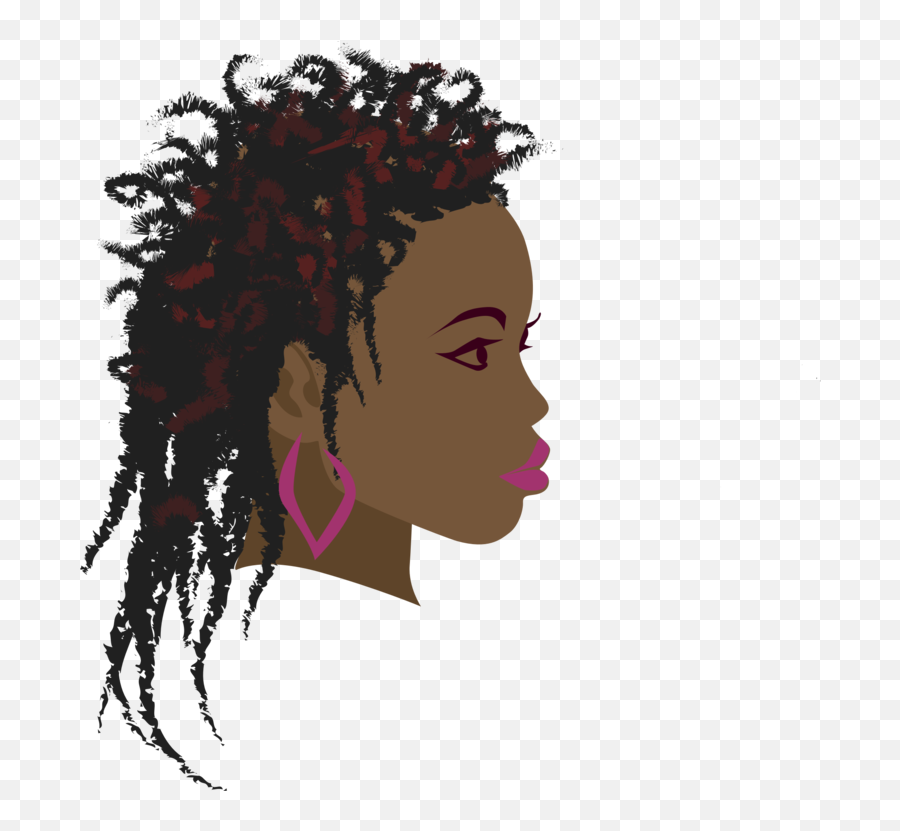 Graphic Design Head Art Png Clipart - Maintain Natural Afro Hair Emoji,Black Girl Clipart