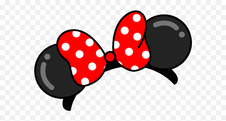 Minnie Mouse Ears Cartoon Clipart - Minnie Mouse Clipart Headband Emoji,Mickey Mouse Ears Clipart