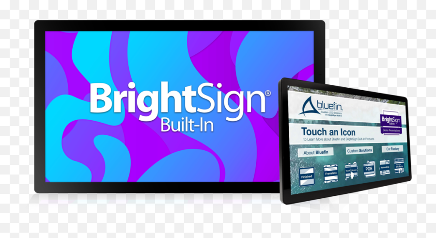 Bluefin Custom Lcd Solutions With Brightsign Built - In Emoji,Transparent Lcds