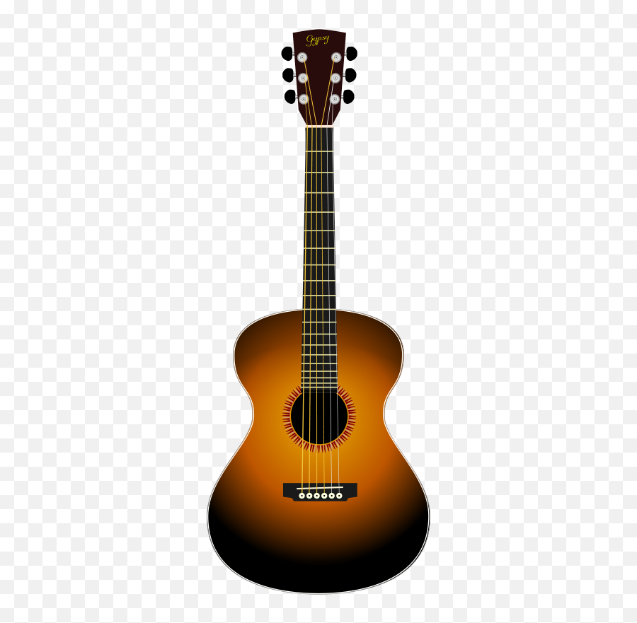 Free Clip Art - Acoustic Guitar Clipart Emoji,Sunburst Clipart