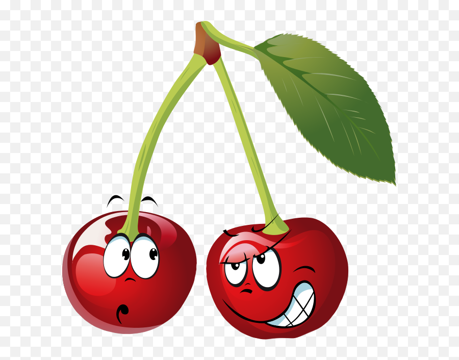 Cherries Cliparts Png Images - Cartoon Cherries Clip Art Emoji,Cherries Clipart