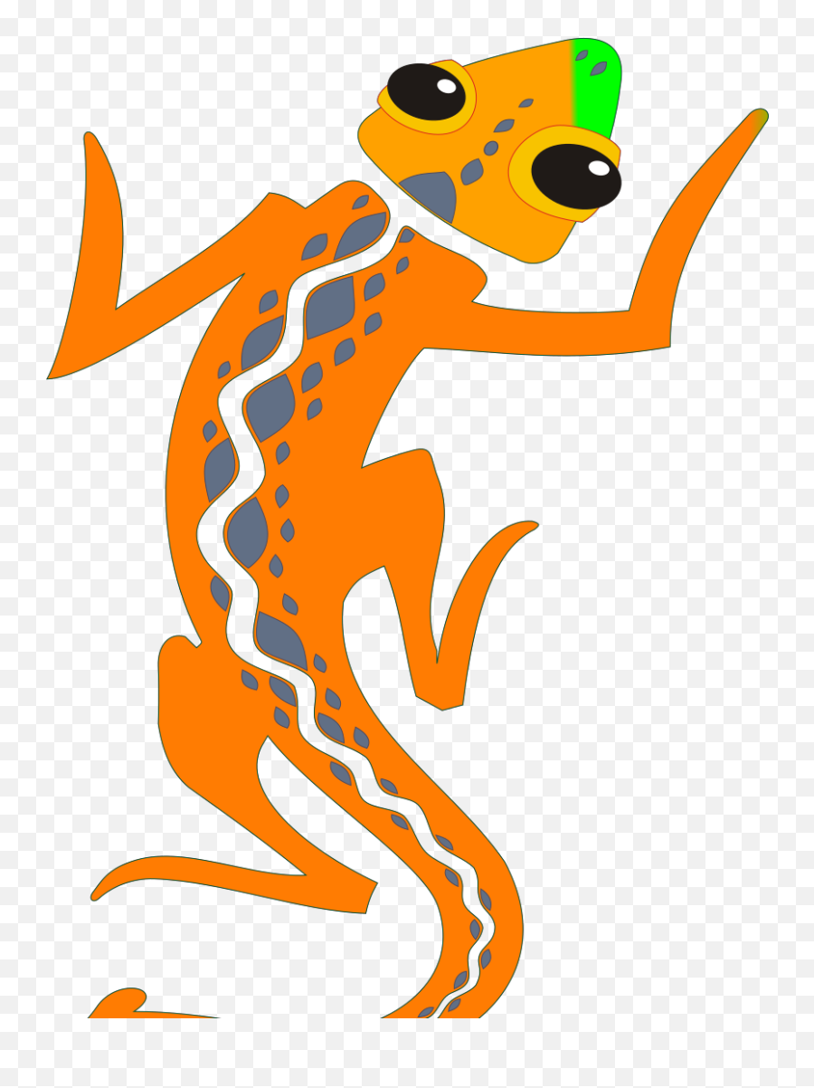 Gecko Svg Vector Gecko Clip Art - Jaszczurka Clipart Emoji,Gecko Clipart
