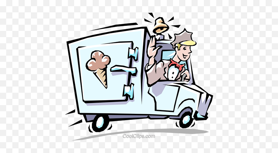 Ice Cream Truck Royalty Free Vector - Caminhão De Sorvete Png Emoji,Ice Cream Truck Clipart