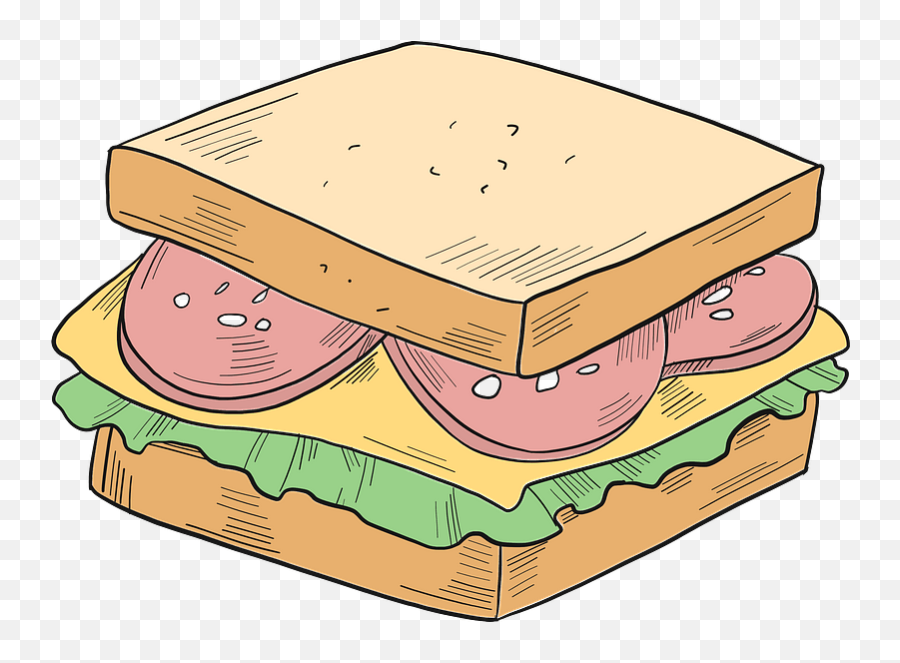 Sandwich Clipart - Bologna Sandwich Emoji,Sandwich Clipart