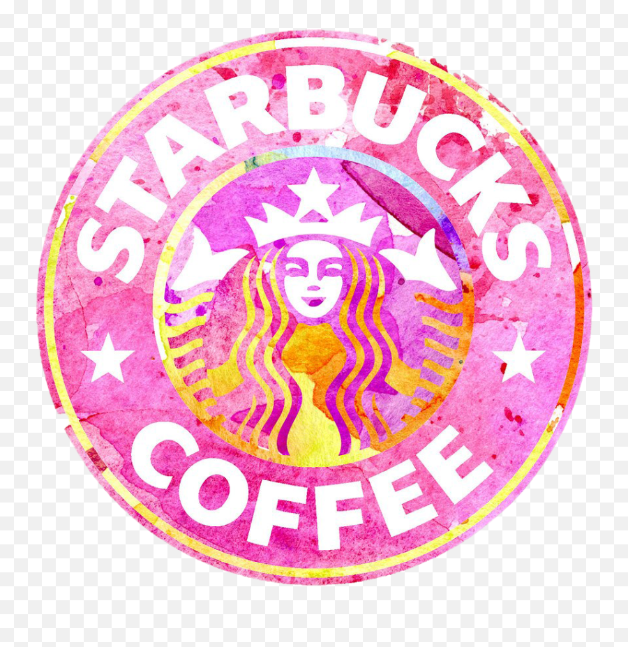 Starbucks Logo Transparent - Colourful Starbucks Logo Pink Emoji,Starbucks Logo