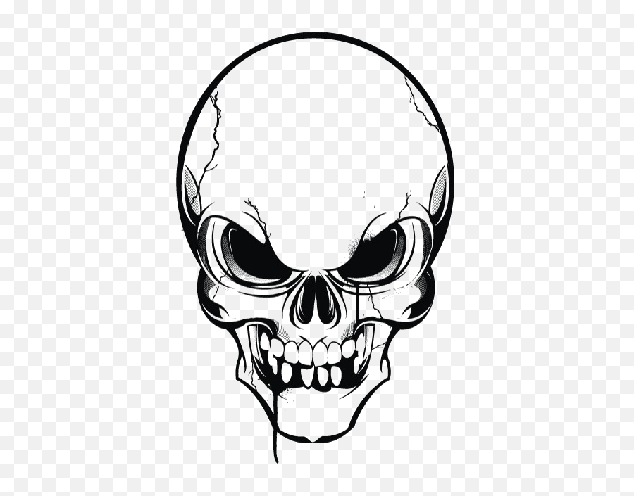 Download Creative Skull Png High - Tête De Mort Logo Png Emoji,Skull Png