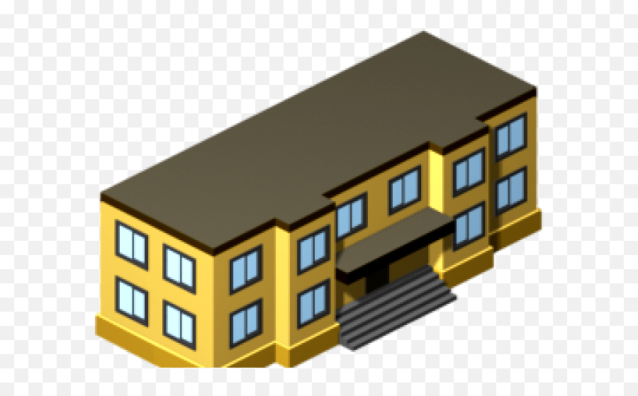 School Building Clipart - Building School 3d Png School Building Icon Png Emoji,School Png