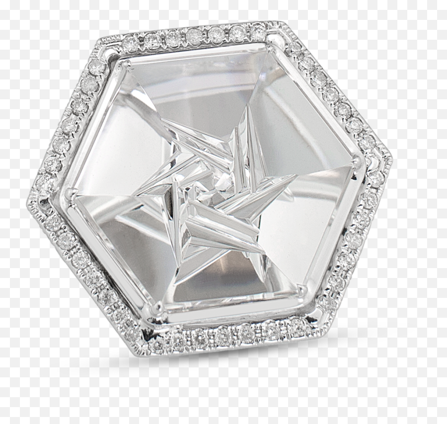 Pyrite In Crystal Ring Emoji,Crystals Transparent