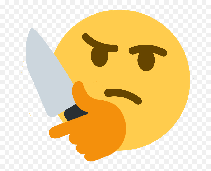 Download Hd Stabs Discord Emoji - Discord Thinking Emote Red Knife Emoji Discord,Discord Emojis Transparent