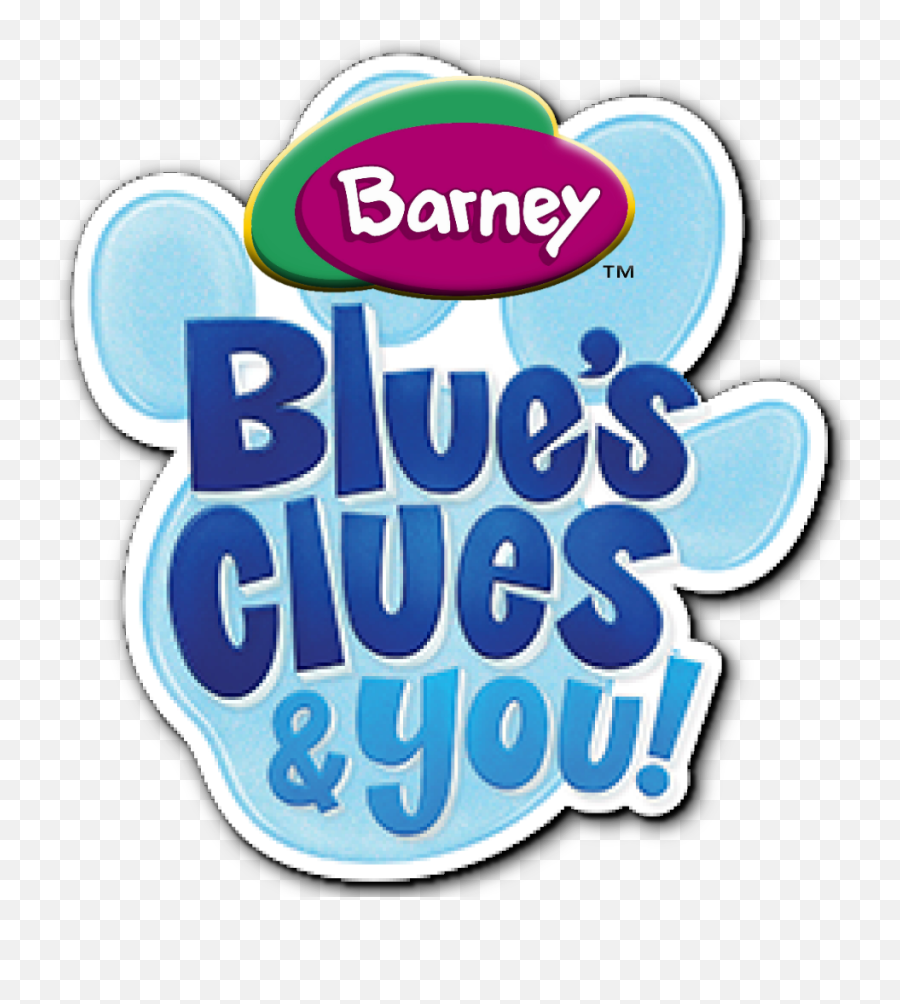 Barney Blueu0027s Clues And You Logo Blues Clues Barney Blues - Dot Emoji,Playhouse Disney Logo