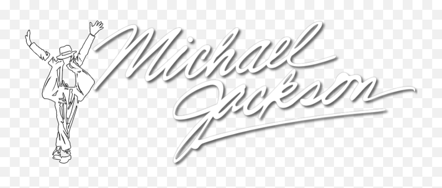 Michael Jackson Logo White - Language Emoji,Michael Jackson Logo
