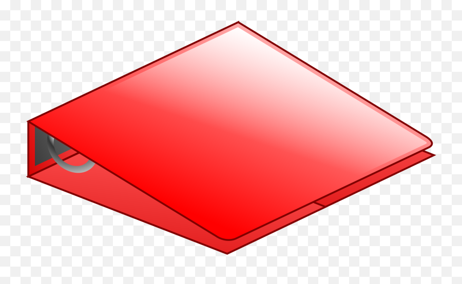 Red Binder Clipart - Red Binder Clipart Emoji,Binder Clipart