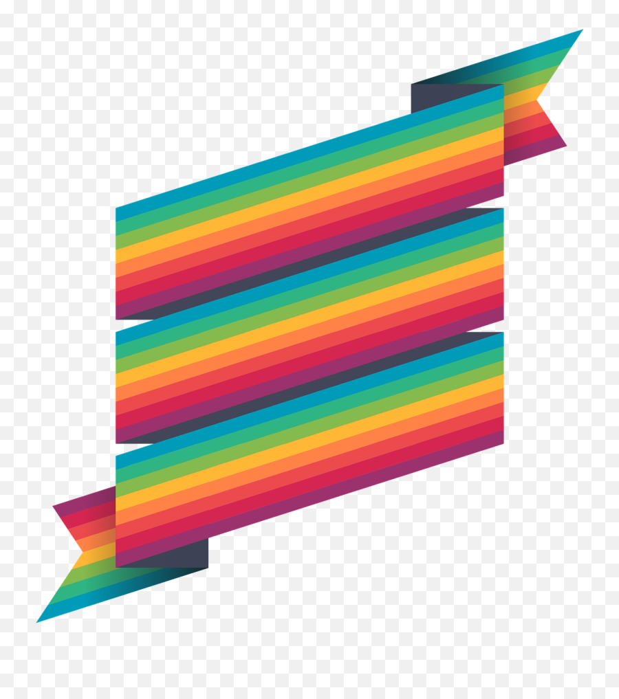 Rainbow Ribbon Png - Transparent Rainbow Ribbon Clipart Fundo Para Frases Png Emoji,Ribbon Clipart