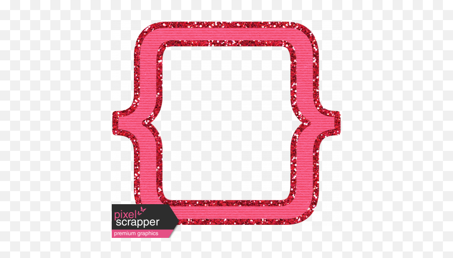 Pink Sparkle Frame Graphic Emoji,Bracket Frame Png